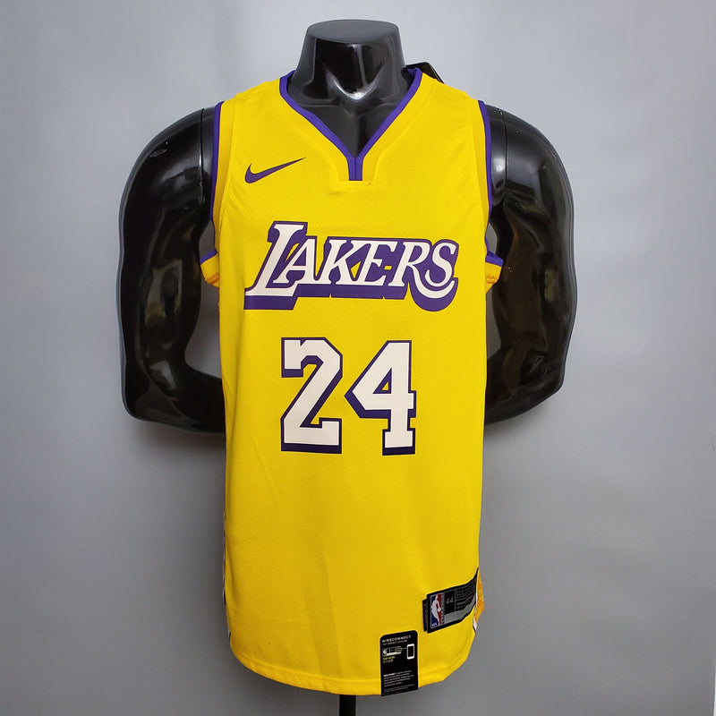 Camisa NBA Lakers #24 Bryant V-neck City Yellow - 23/24