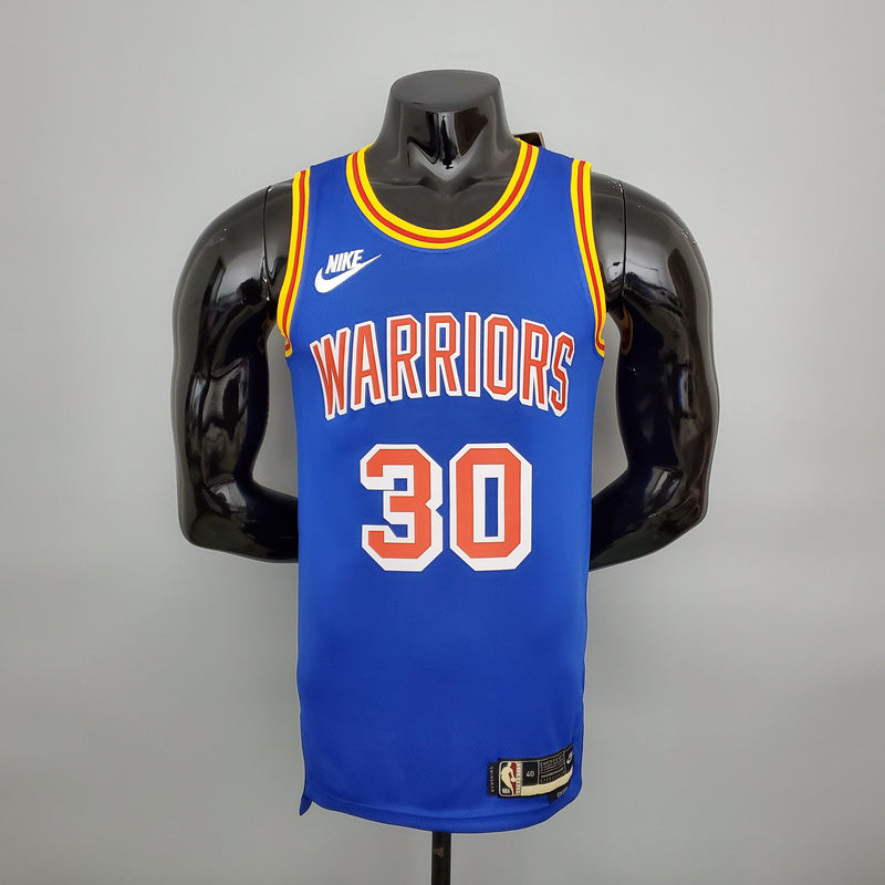 Camisa NBA Golden State Warriors #30 Curry - Retro Blue